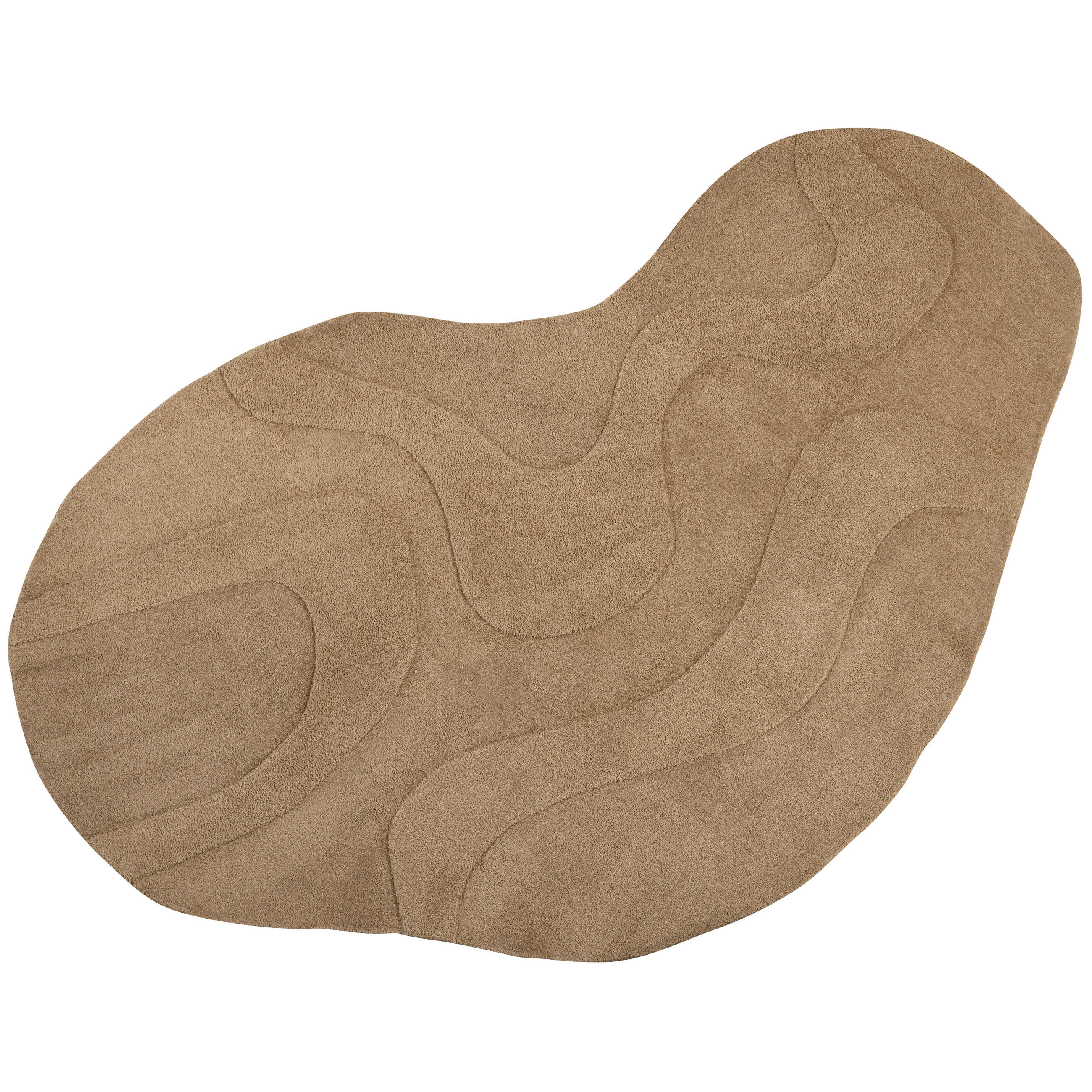 TEPPICH 170/240 cm Alya Braun organisch  - Braun, Basics, Textil (170/240cm)