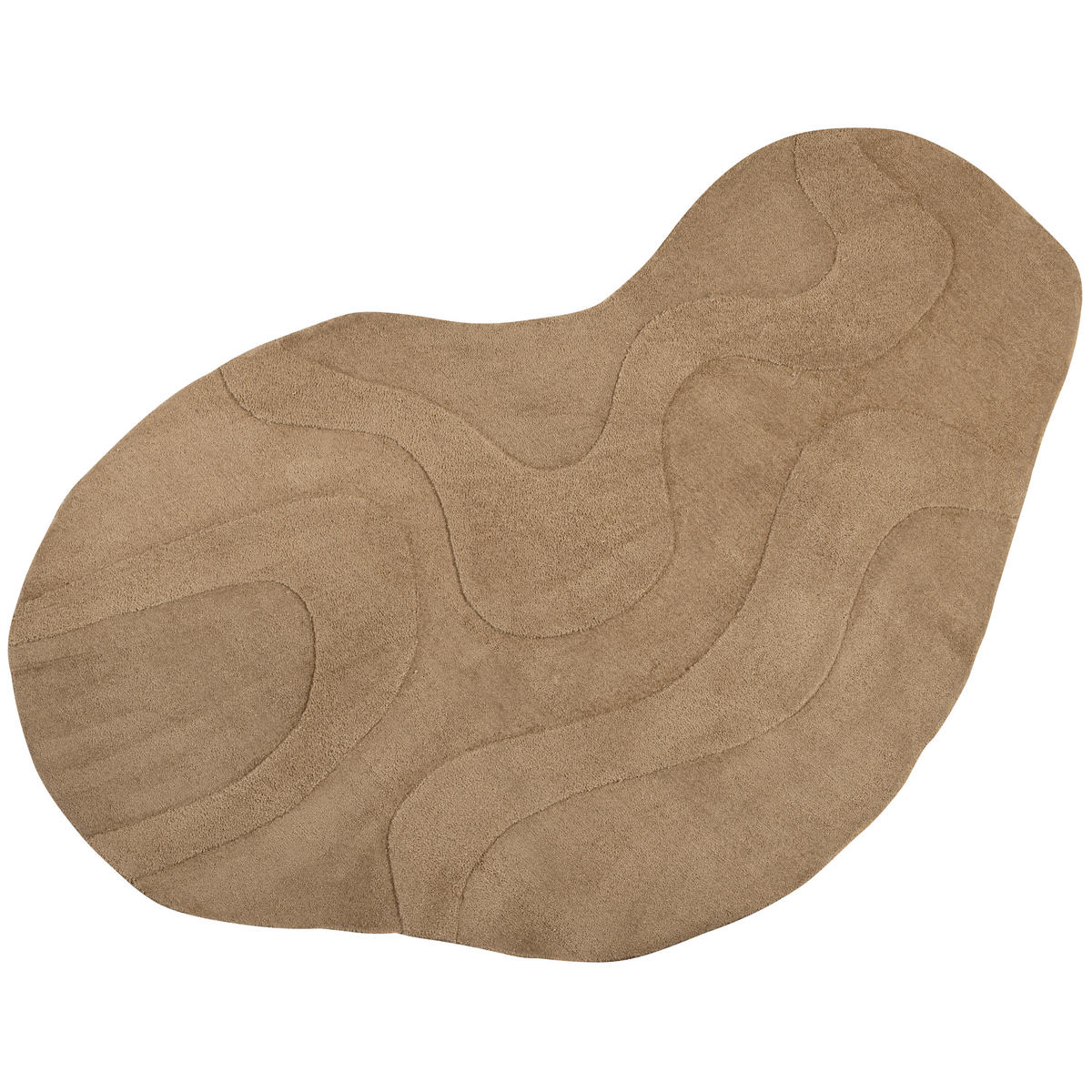 TEPPICH 170/240 cm Alya Braun organisch  - Braun, Basics, Textil (170/240cm)