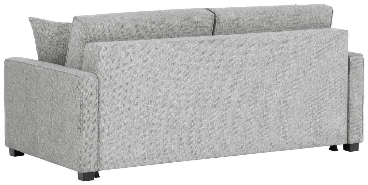 SCHLAFSOFA Webstoff Hellgrau  - Hellgrau/Schwarz, Design, Kunststoff/Textil (186/83/100cm) - Xora