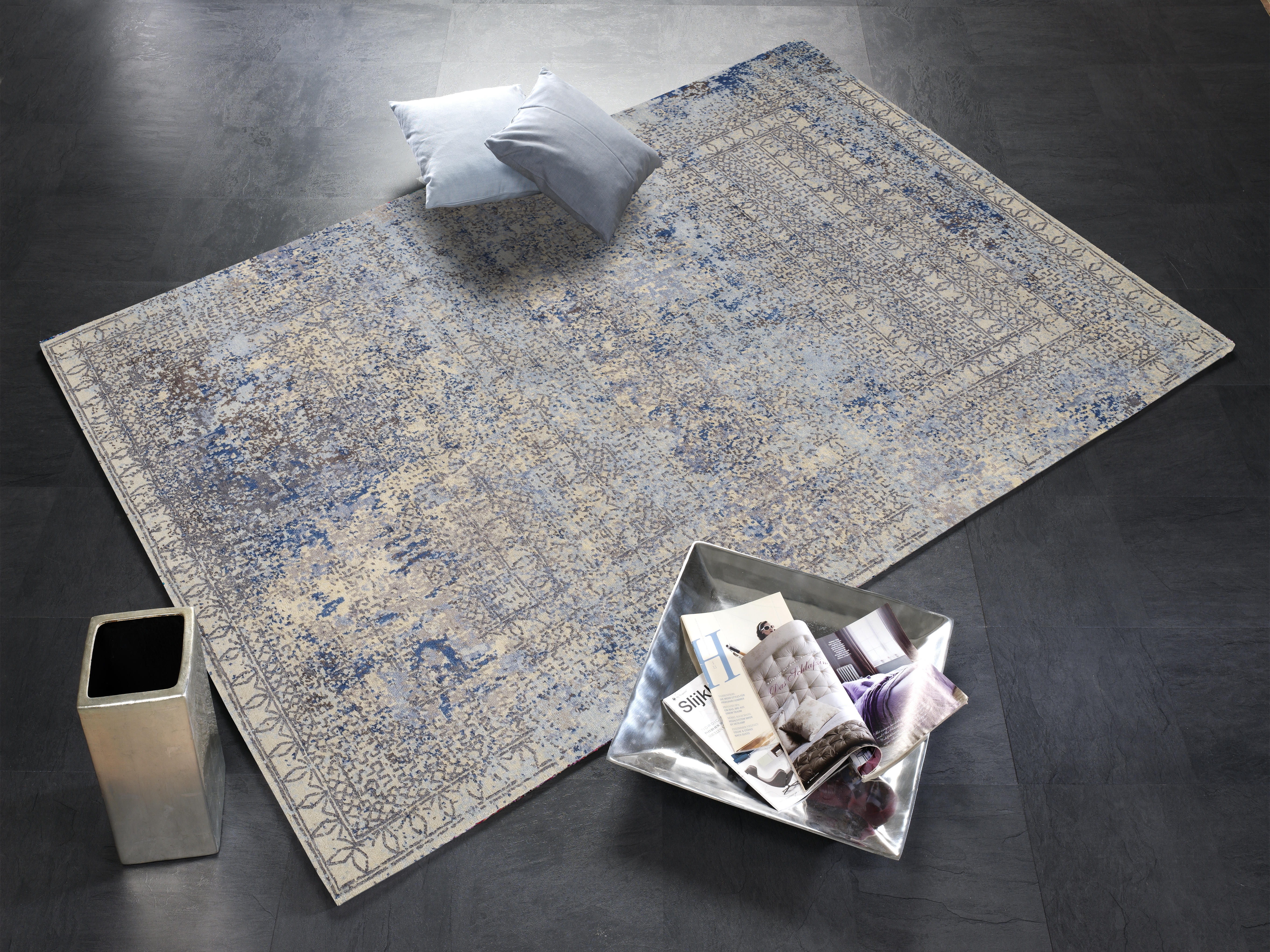ORIENTTEPPICH  Empire Kenya  - Blau, Design, Textil (70/140cm) - Musterring
