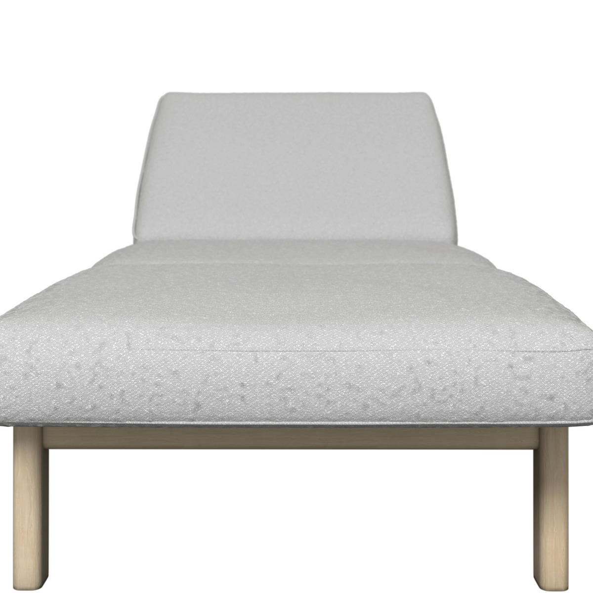 SONNENLIEGE 205/38,5/80 cm Esche  - Taupe/Sandfarben, ROMANTIK / LANDHAUS, Holz/Textil (205/38,5/80cm) - Dieter Knoll