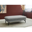 ECKSOFA  in Chenille, Flachgewebe Grau  284/180 cm  - Schwarz/Grau, Design, Textil/Metall (284/180cm) - Dieter Knoll