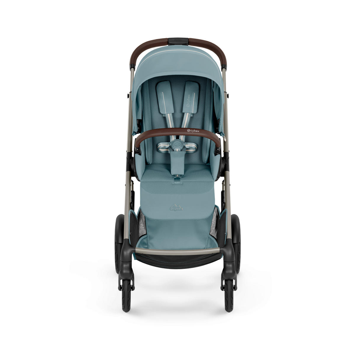 KINDERWAGEN Talos S TPE inkl. Fold-Carrycot  - Taupe/Hellblau, Basics, Textil/Metall (93/60/115cm) - cybex GOLD