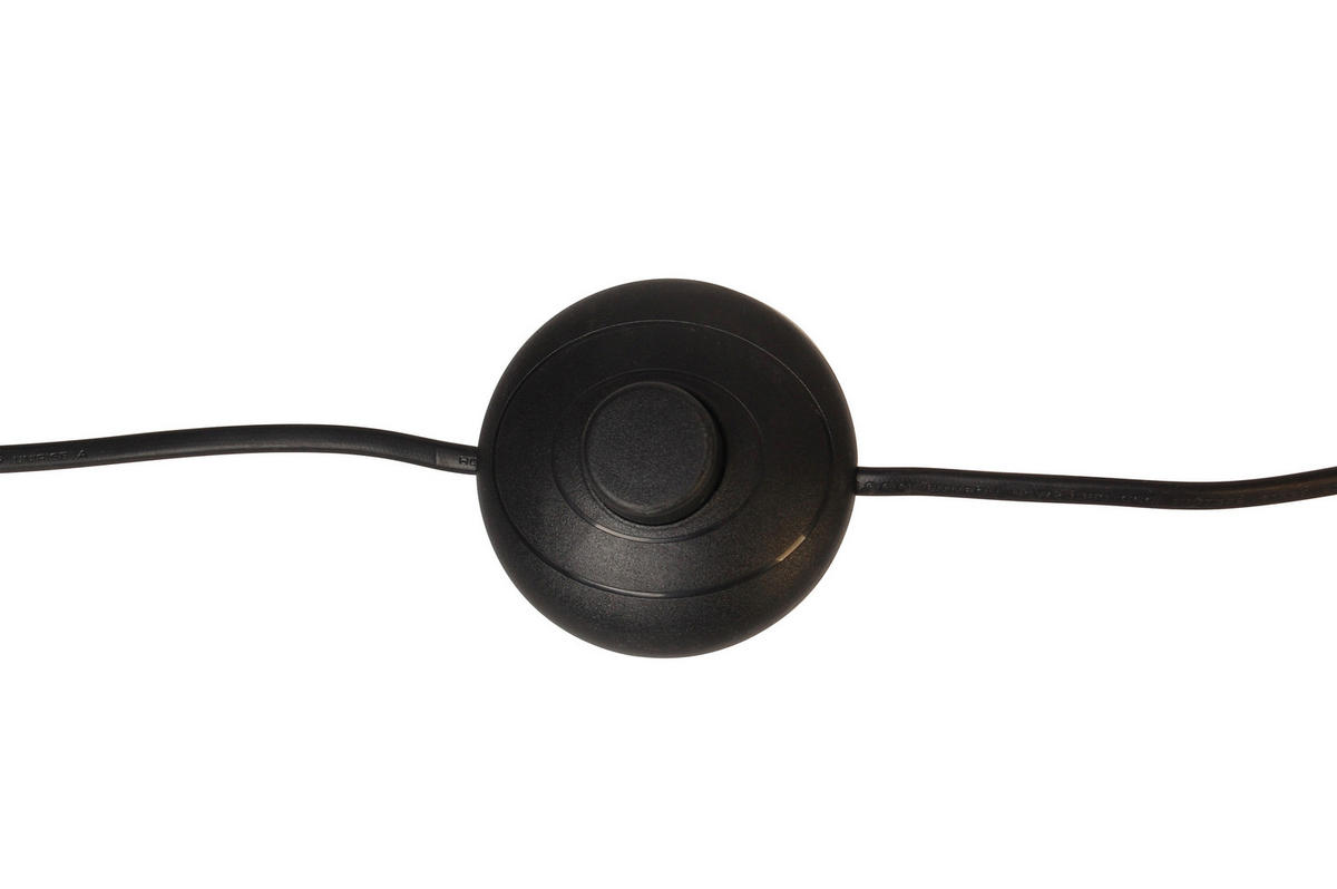 STOJACÍ LAMPA, 45/153 cm  - černá, Trend, kov/textil (45/153cm) - Novel