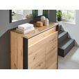 SCHUHSCHRANK 87,7/105,6/37,8 cm  - Schwarz/Eiche Artisan, KONVENTIONELL, Holzwerkstoff (87,7/105,6/37,8cm) - Voleo