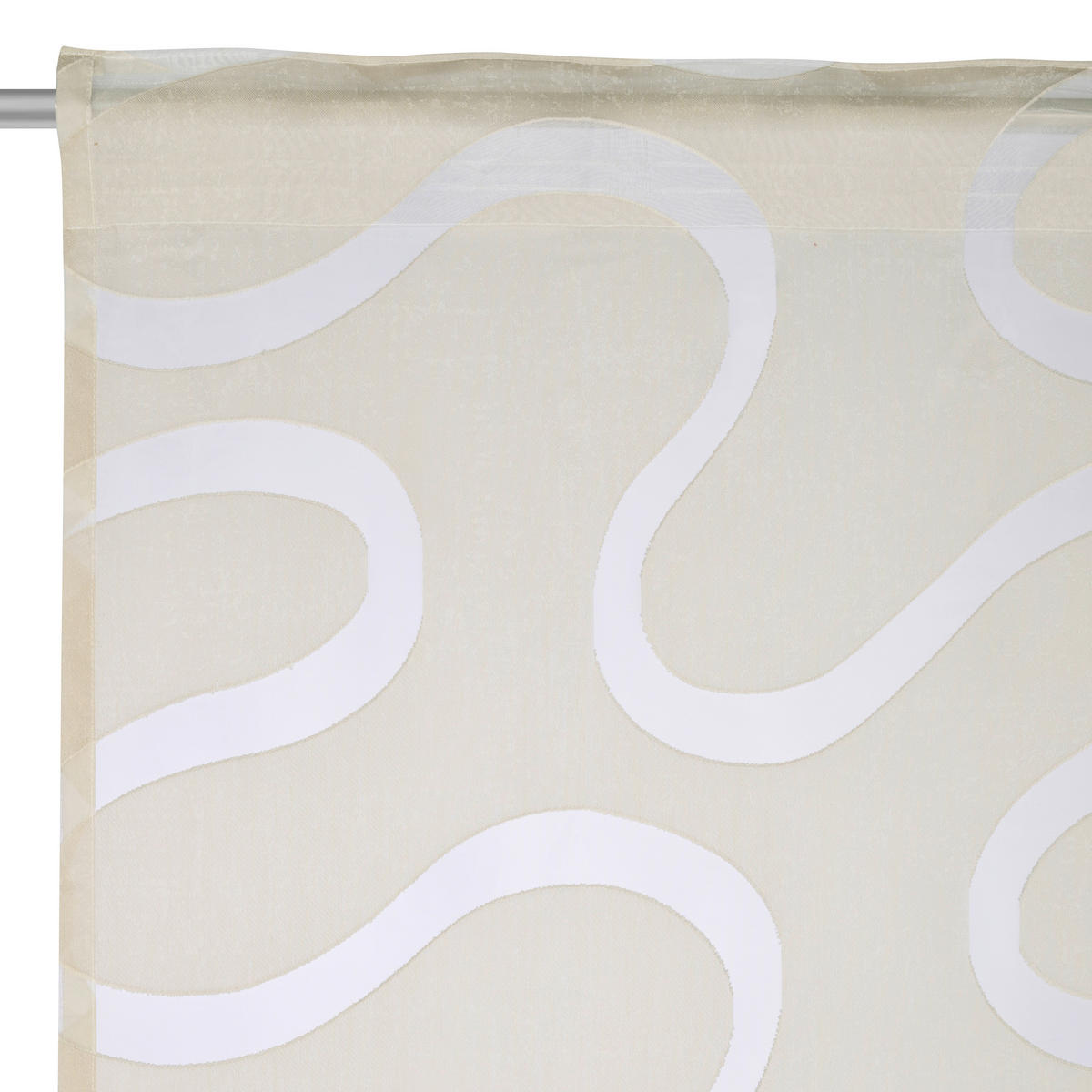 KONČANA ZAVESA  prosojno  140/280 cm   - bež, Basics, tekstil (140/280cm) - Esposa