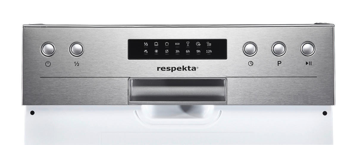 GESCHIRRSPÜLER GSP45TIDM  - Weiß/Grau, Trend, Kunststoff/Metall (44/81,5/57cm) - Respekta