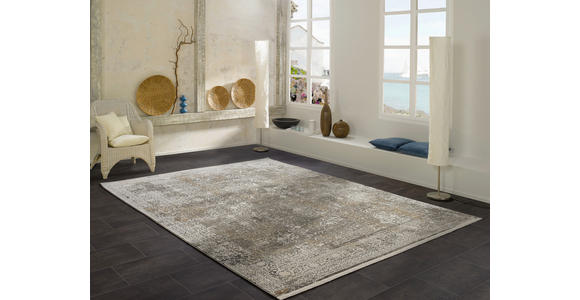 WEBTEPPICH 80/150 cm Avignon Grau, Goldfarben  - Goldfarben/Grau, Design, Textil (80/150cm) - Dieter Knoll