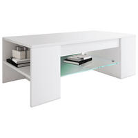 SOFFBORD i trämaterial 100/50/35 cm  - vit, Modern, trämaterial (100/50/35cm) - MID.YOU