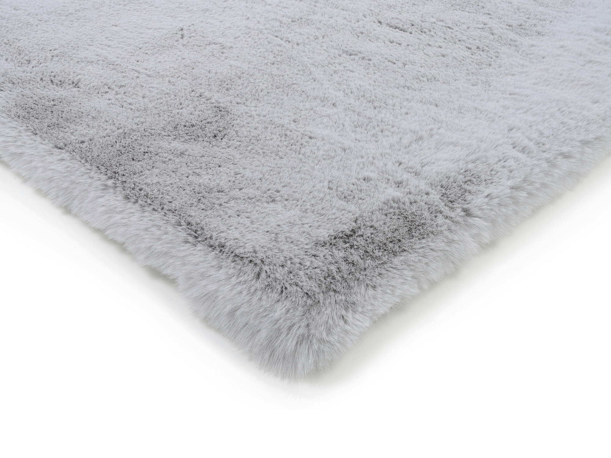 Thumbnail - Novel Hochflorteppich Silky Haven, Grau, Textil, Uni, rechteckig, 140x200 cm, Oeko-Tex® Standard 100, für Fußbodenheizun...