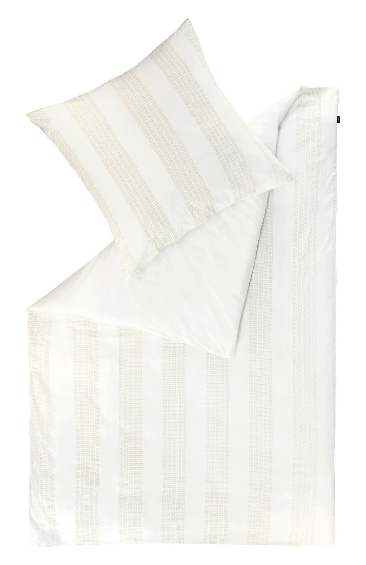 WENDEBETTWÄSCHE Marcel.Remus-Design - Alcudia weiß Satin 135/200 cm  - Weiß, Design, Textil (135/200cm) - Marcel Remus