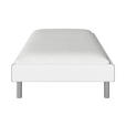 BETT 100/200 cm  in Weiß  - Alufarben/Weiß, Design, Metall (100/200cm) - Carryhome