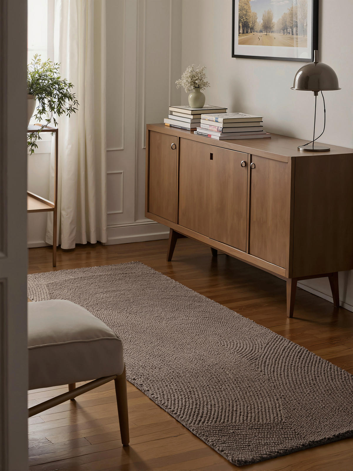 LÄUFER 80/300 cm Eleni  - Taupe, Basics, Textil (80/300cm) - Hanse Home