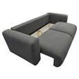 SCHLAFSOFA Flachgewebe Anthrazit  inkl.  - Anthrazit/Schwarz, MODERN, Kunststoff/Textil (248/94/109cm) - Carryhome