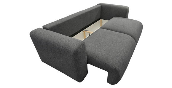 SCHLAFSOFA Flachgewebe Anthrazit  inkl.  - Anthrazit/Schwarz, MODERN, Kunststoff/Textil (248/94/109cm) - Carryhome
