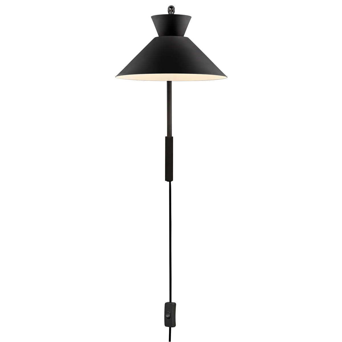WANDLEUCHTE Dial 25/40,2 cm   - Schwarz, KONVENTIONELL, Metall (25/40,2cm) - Nordlux