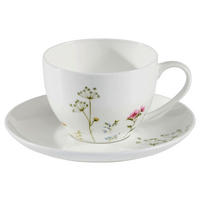 CAPPUCCINOKOPP MED FAT Wildflower    - vit/multicolor, Lifestyle, keramik - Novel