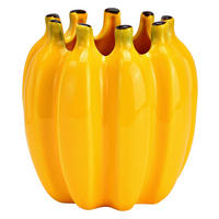 VASE  - Gelb, Basics, Keramik (14,0/15,0/14,0cm)