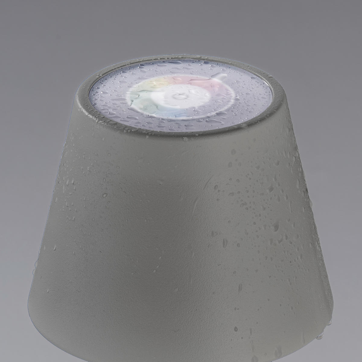 LED-Akkutischleuchte 2er SET Cosenza 12/38 cm  - Grau, KONVENTIONELL, Metall (12/38cm) - Schöner Wohnen