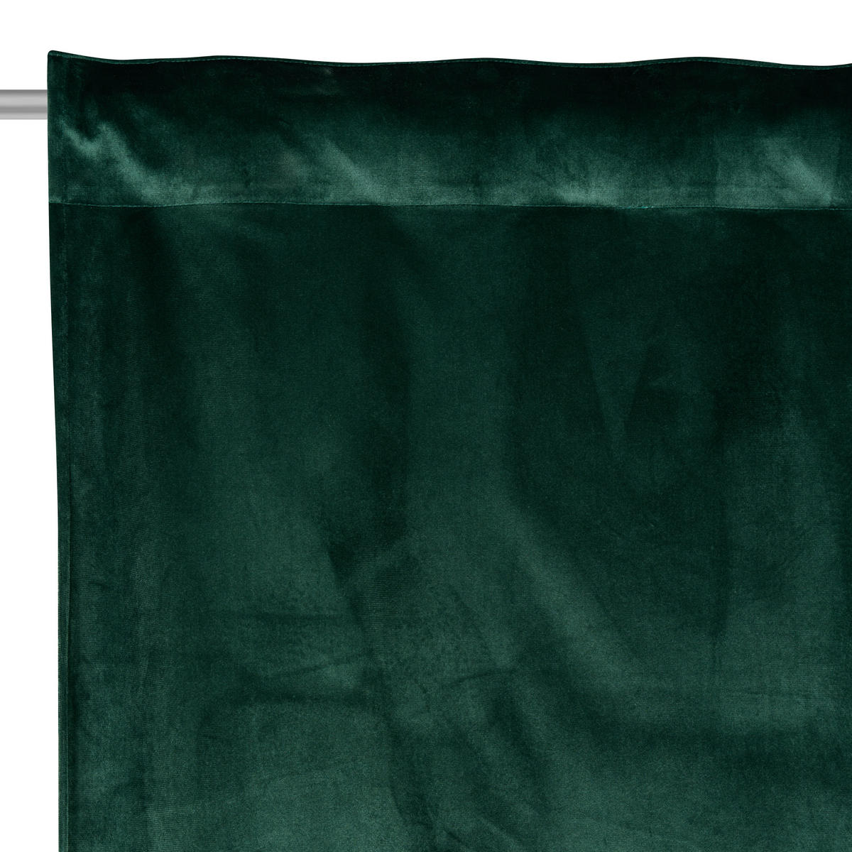 HOTOVÝ ZÁVĚS, neprůsvitné, 135/245 cm - tmavě zelená, Basics, textil (135/245cm) - Esposa