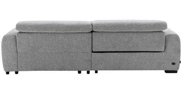 ECKSOFA in Mikrofaser Hellgrau  256/172 cm  - Hellgrau/Schwarz, Design, Textil/Metall (256/172cm) - Carryhome