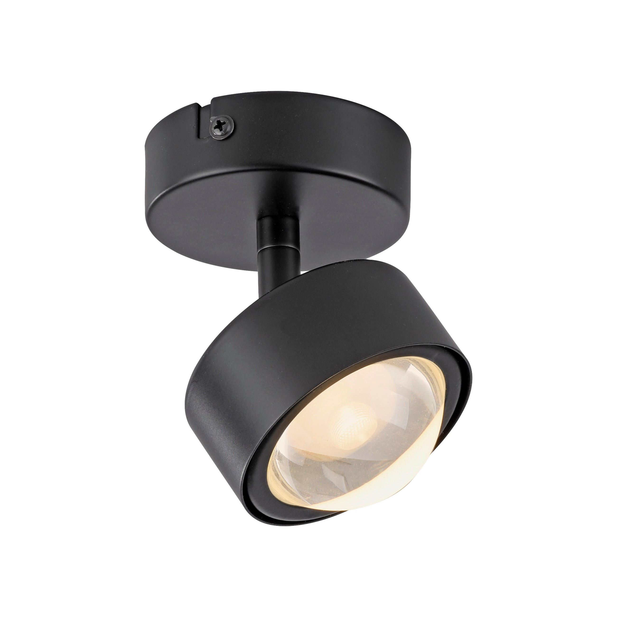 LED-DECKENLEUCHTE 10,5/8/12,5 cm   - Schwarz, Design, Kunststoff/Metall (10,5/8/12,5cm) - Schöner Wohnen