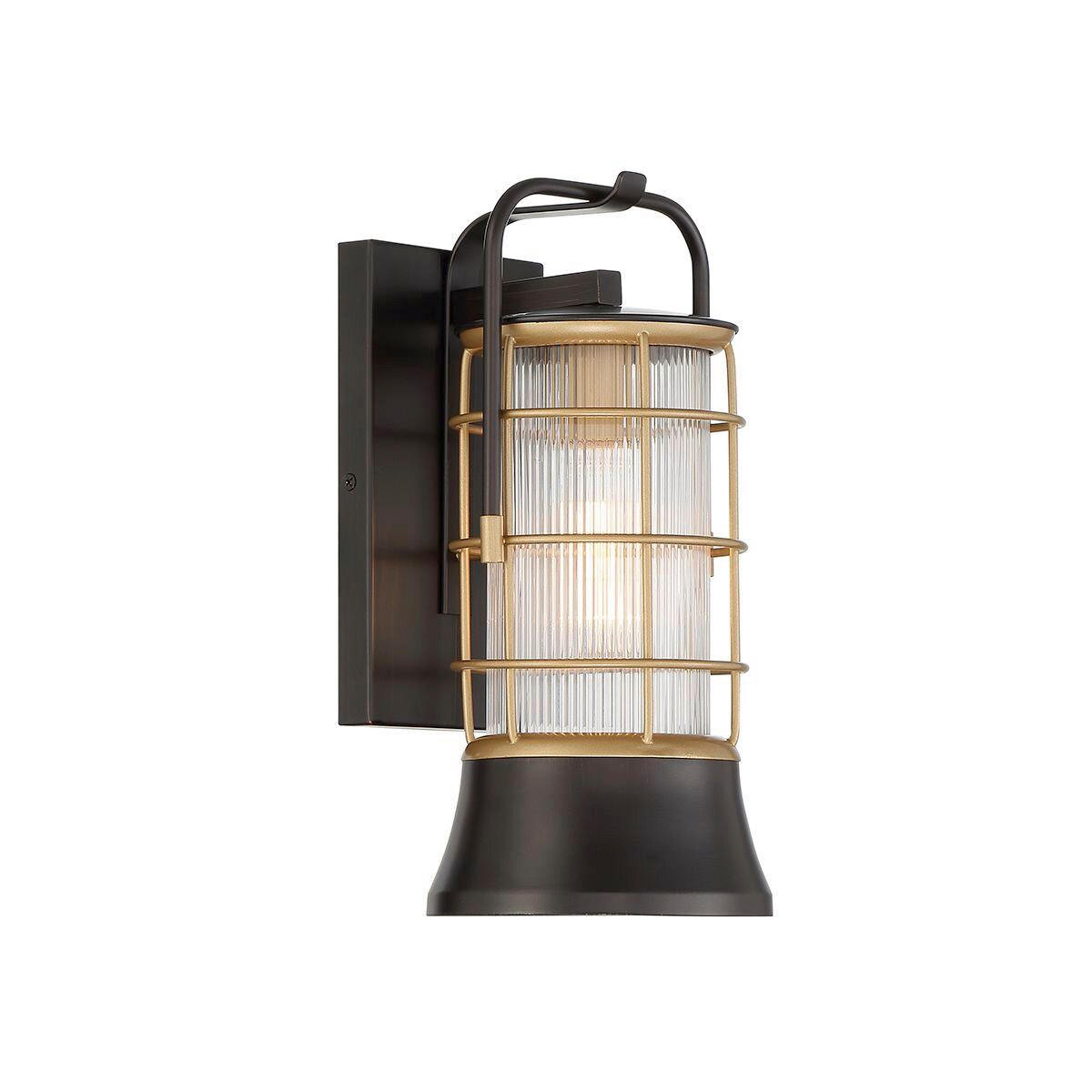 WANDLEUCHTE    - Multicolor, KONVENTIONELL, Glas/Metall (33,5/15,3/18,4cm) - Elstead Lighting