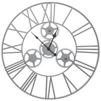 ZIDNI SAT  60 cm        - srebrna, Osnovno, metal (60cm) - Ambia Home