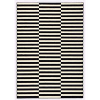 FLACHWEBETEPPICH  Wohnzimmer 200/290 cm Gloria Creme, Schwarz rechteckig  - Creme/Schwarz, Design, Kunststoff/Textil (200/290cm) - Hanse Home