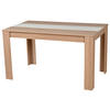 ÉTKEZŐASZTAL - Sonoma tölgy/fehér, Basics, faalapú anyag (135/75/80cm) - Carryhome