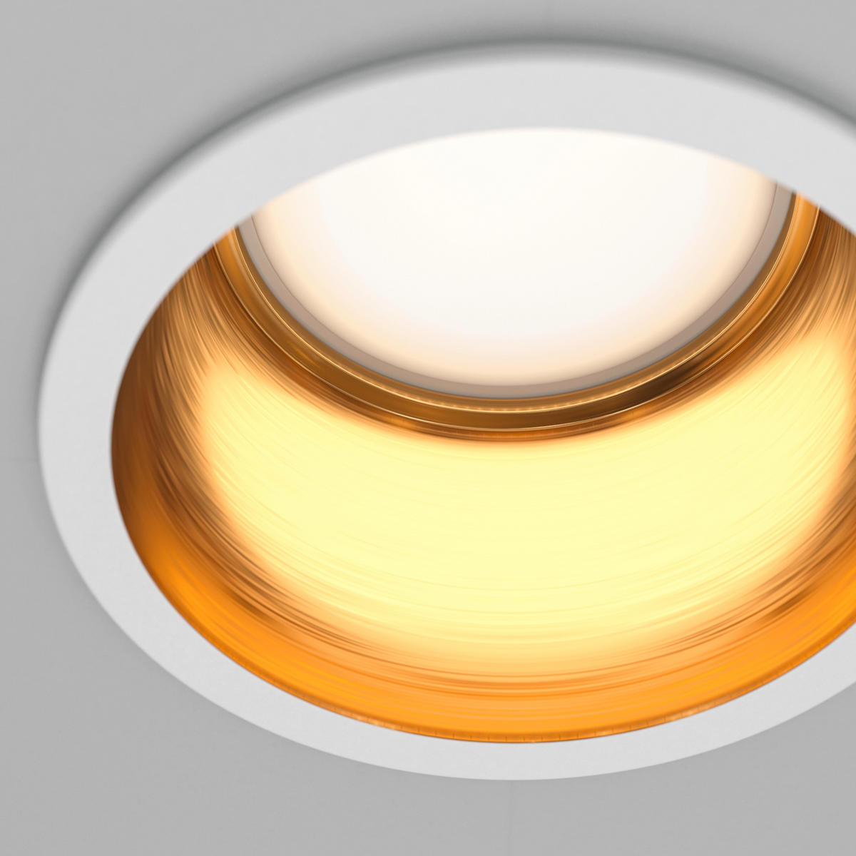 AUFBAULEUCHTE - Weiss/Goldfarben, Trend, Metall (6,8/5,4cm) - MAYTONI