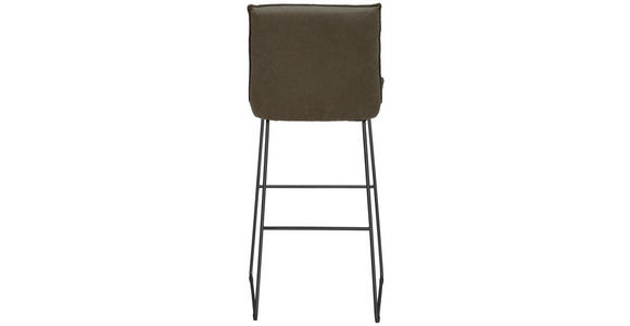 BARHOCKER in Metall, Textil Braun, Schwarz - Schwarz/Braun, Design, Textil/Metall (51/107/59cm) - Dieter Knoll
