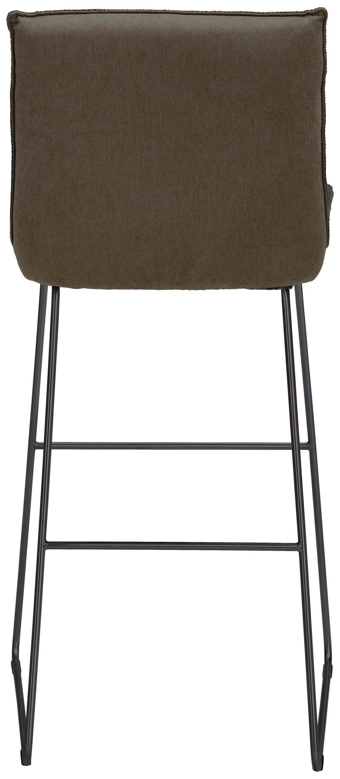 BARHOCKER Flachgewebe Braun, Schwarz Stahl Stoffauswahl, Typenauswahl, Gestellauswahl  - Schwarz/Braun, Design, Textil/Metall (51/107/59cm) - Dieter Knoll