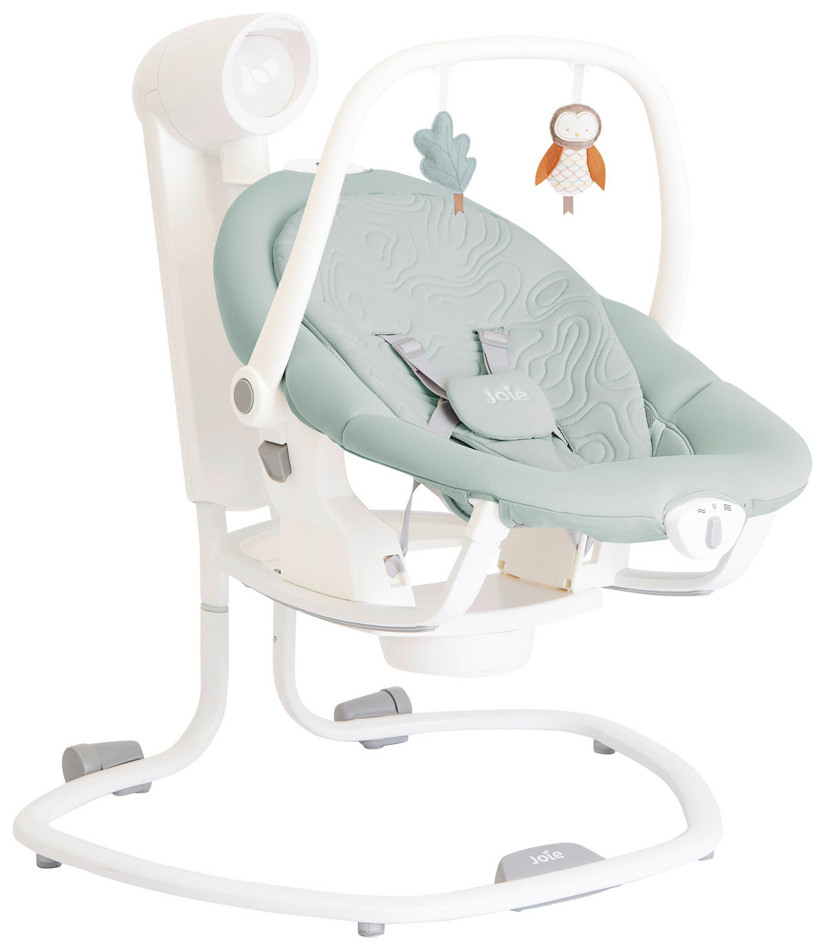 SCHAUKELWIPPE Serina 2in1  - Türkis/Weiß, Basics, Textil/Metall (69/83/85cm) - Joie