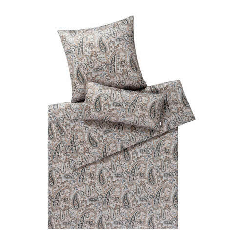 BETTWÄSCHE Atelier 155/220 cm  - Graubraun, Design, Textil (155/220cm) - Estella
