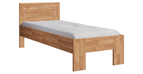 BETT 90/200 cm  in Eichefarben  - Eichefarben, Natur, Holz (90/200cm) - Linea Natura