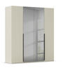 DREHTÜRENSCHRANK in Grau, Champagner  - Champagner/Graphitfarben, Trend, Glas/Holzwerkstoff (201/223/61cm) - Rauch Möbel