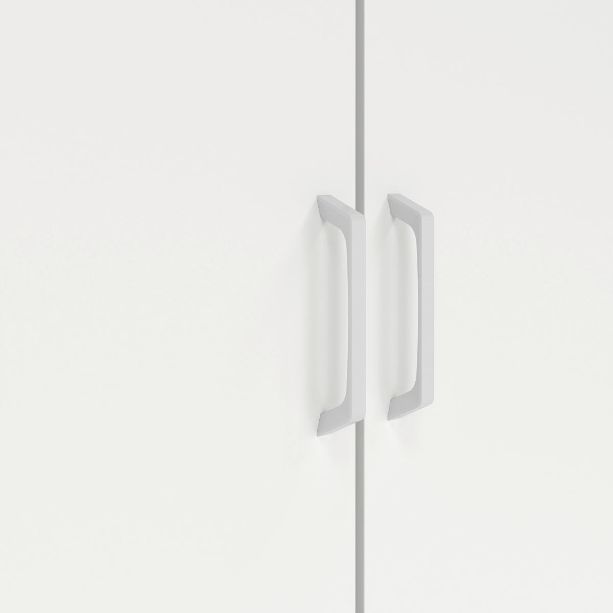 ŠATNÍ SKŘÍŇ S OTOČNÝMI DVEŘMI, bílá, 78,5/200,4/49,75 cm - bílá, Moderní, kov/kompozitní dřevo (78,5/200,4/49,75cm) - MID.YOU