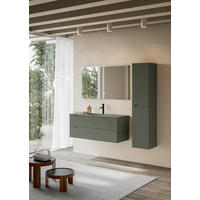 BADEZIMMER 3-teilig  in 100 cm  - Schilfgrün/Weiß, KONVENTIONELL, Holzwerkstoff/Stein (100cm) - Belluti
