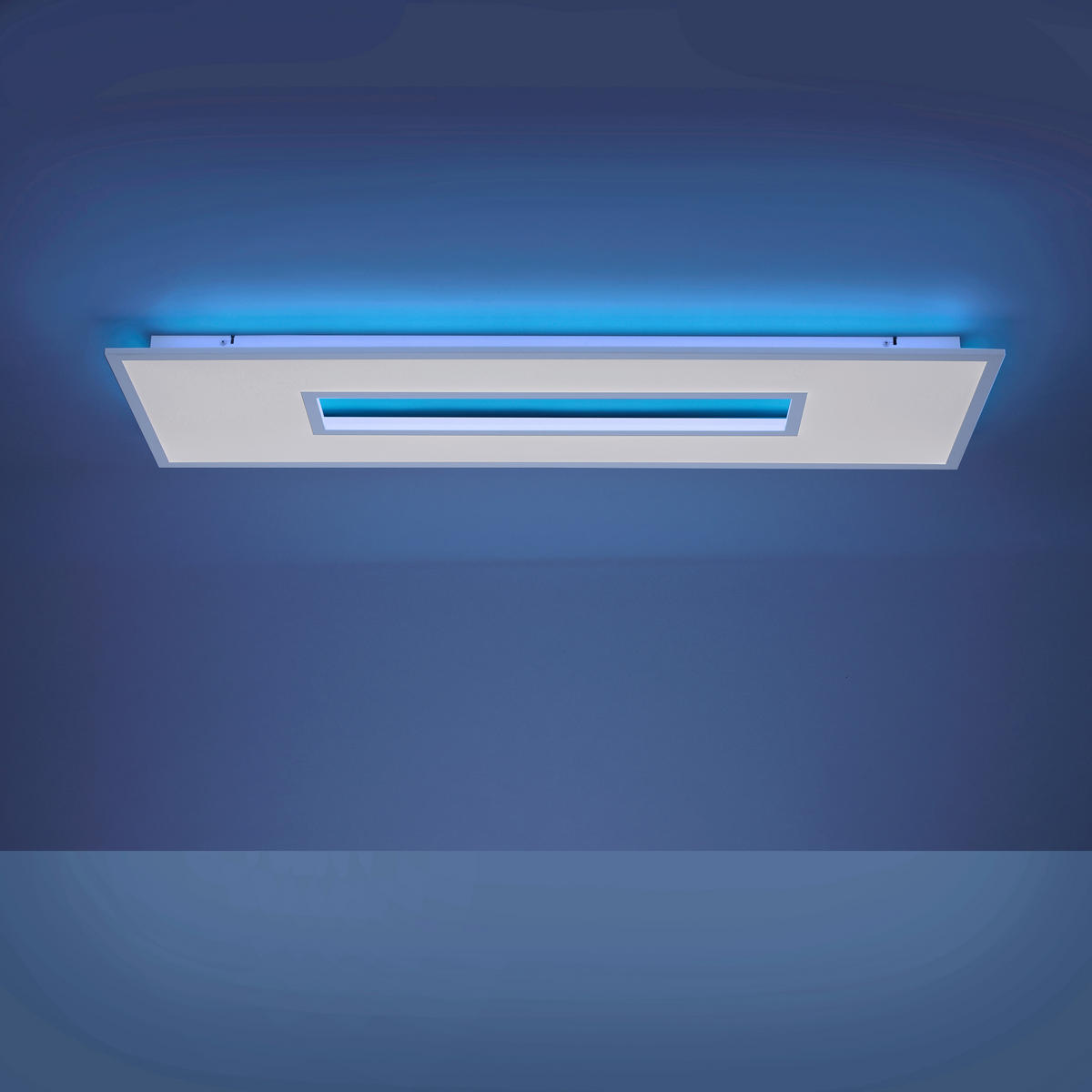 LED-DECKENLEUCHTE Recess 120/40/5 cm   - Weiß, Design, Metall (120/40/5cm)