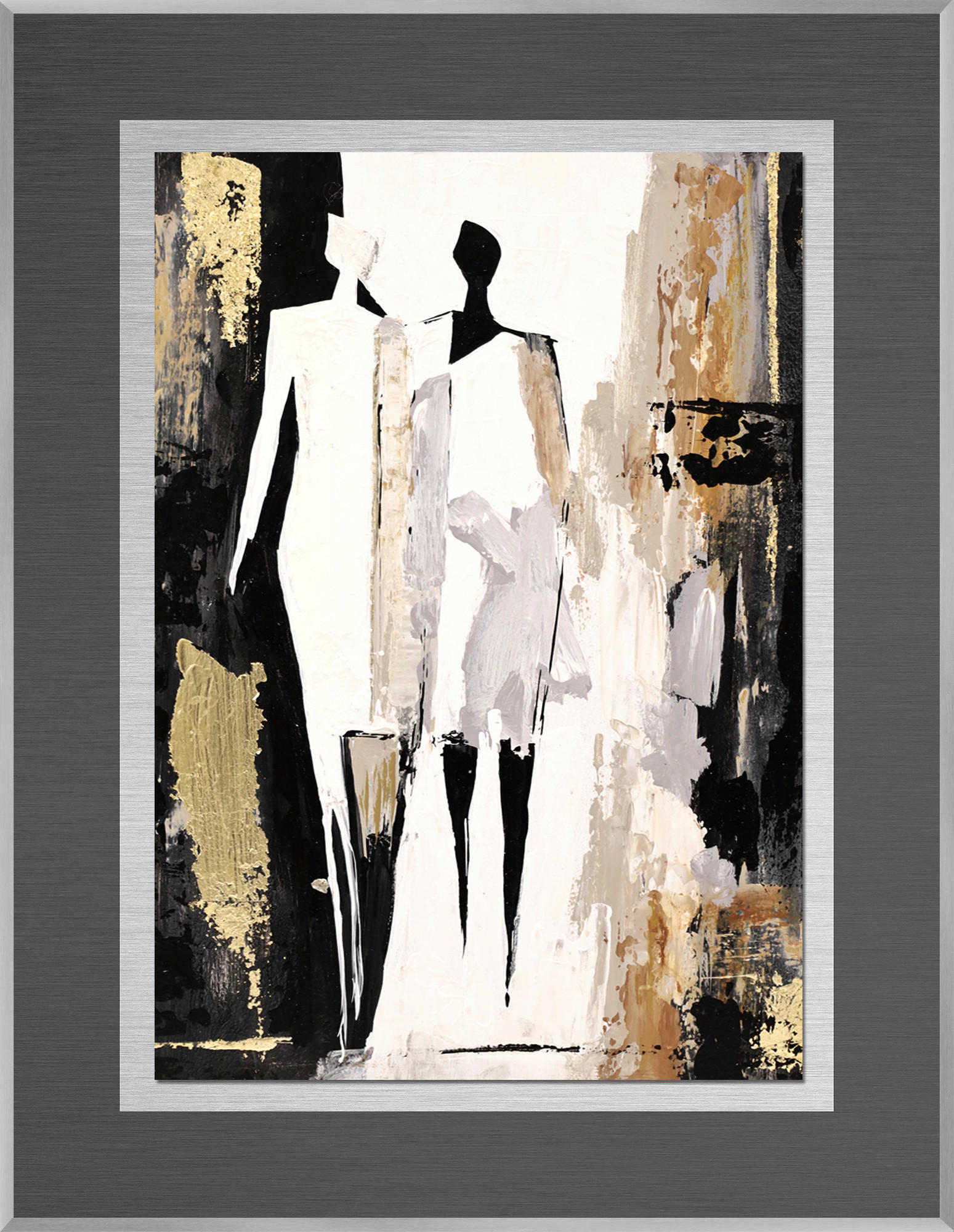 METALLBILD 50,7/65,7 cm  - Silberfarben/Multicolor, Design, Holzwerkstoff/Metall (50,7/65,7cm) - Monee