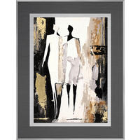 METALLBILD 50,7/65,7 cm  - Silberfarben/Multicolor, Design, Holzwerkstoff/Metall (50,7/65,7cm) - Monee