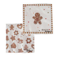 UBROUSEK - bílá/hnědá, Basics, papír (16/16/2cm)