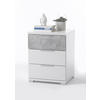 NOĆNI ORMARIĆ siva, bijela   - bijela/siva, Design, drvni materijal/plastika (46,2/60,5/42cm) - Boxxx