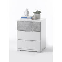 NOĆNI ORMARIĆ siva, bijela   - bijela/siva, Design, drvni materijal/plastika (46,2/60,5/42cm) - Boxxx