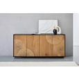 SIDEBOARD 180/81/40 cm  - Eichefarben/Schwarz, LIFESTYLE, Holzwerkstoff (180/81/40cm) - Xora