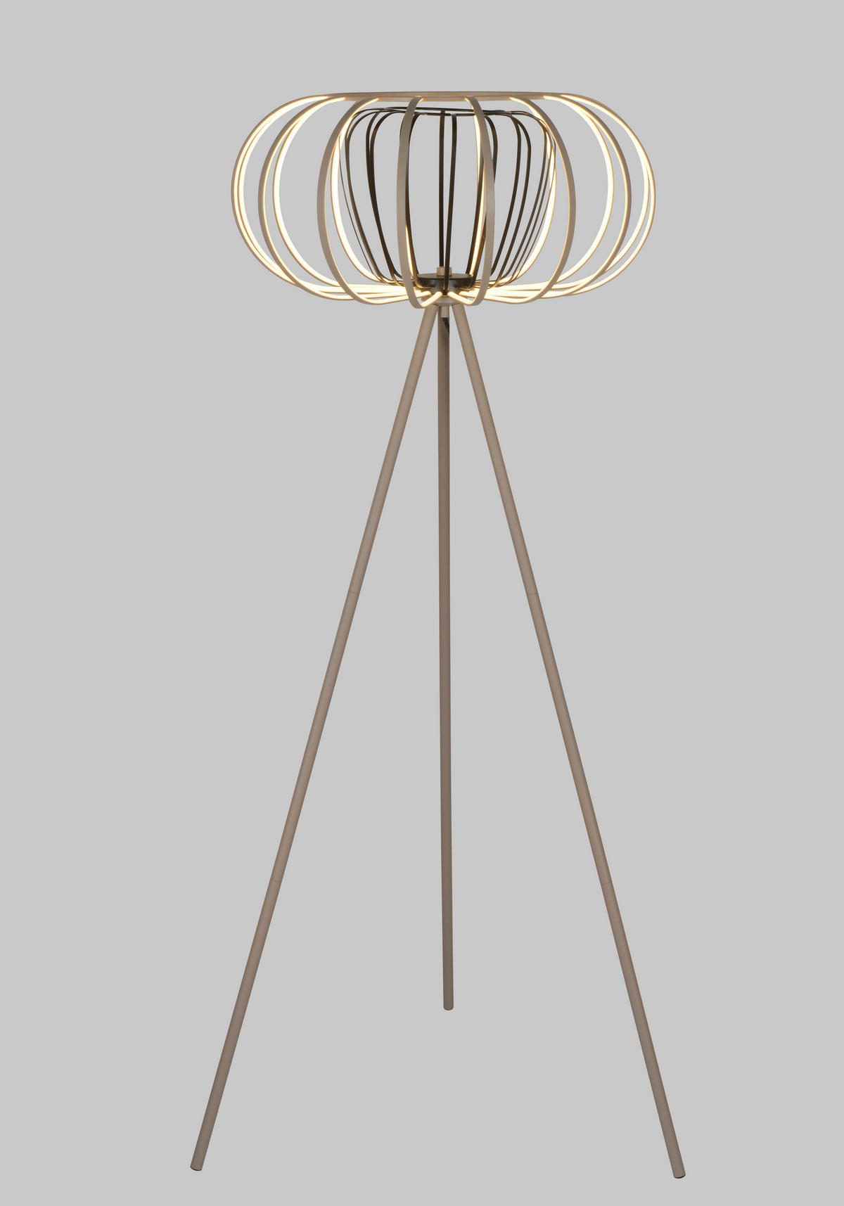 LED-GOLVLAMPA Salo 140/44/168 cm    - sandfärgad/svart, Basics, metall (140/44/168cm)
