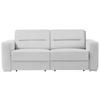 SCHLAFSOFA in Weiß  - Weiß, KONVENTIONELL, Textil/Metall (202/86/92cm) - Sedda