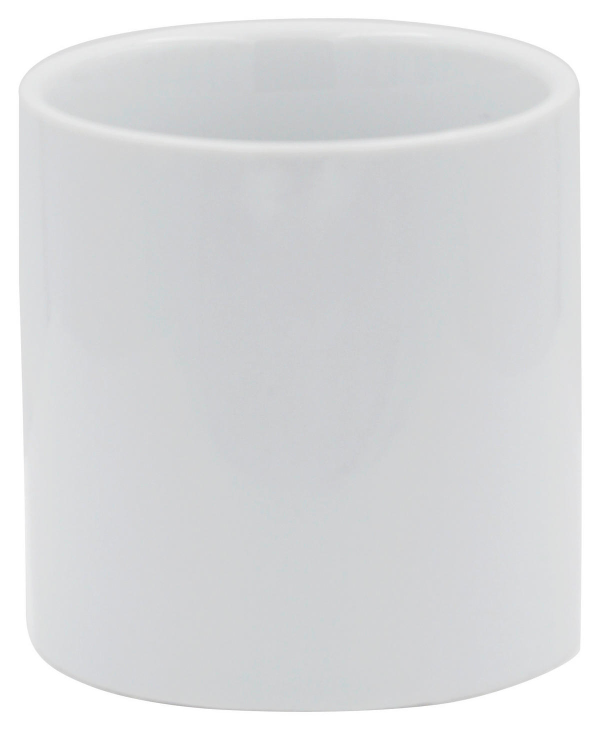ZAHNPUTZBECHER Keramik  - Weiß, Basics, Keramik (8/8cm) - Sadena