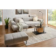 ECKSOFA inkl. Funktionen Grau Chenille  - Schwarz/Grau, Design, Textil/Metall (167/311cm) - Xora